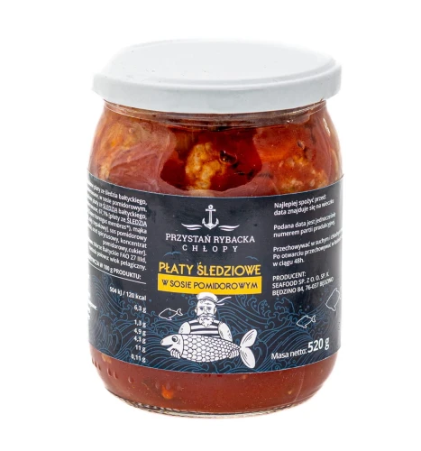 Opiekane płaty śledziowe sosie pomidorowym 520 g