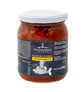 Pulpeciki z Dorsza w sosie pomidorowym - 520 g Duży słoik