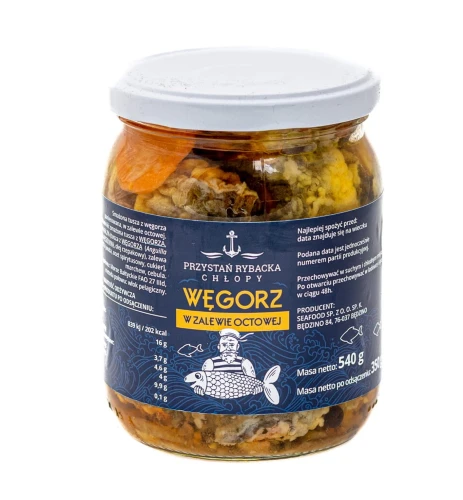 Węgorz w delikatnej zalewie octowej - duży słoik