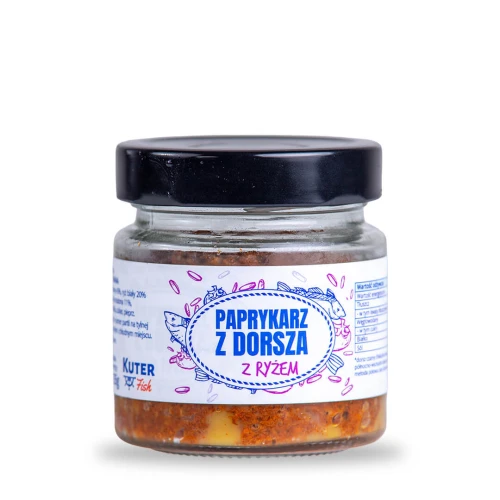 Paprykarz z dorsza z ryżem - 155 g