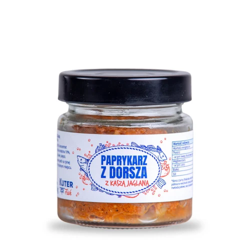 Paprykarz z dorsza z kaszą jaglaną - 155 g