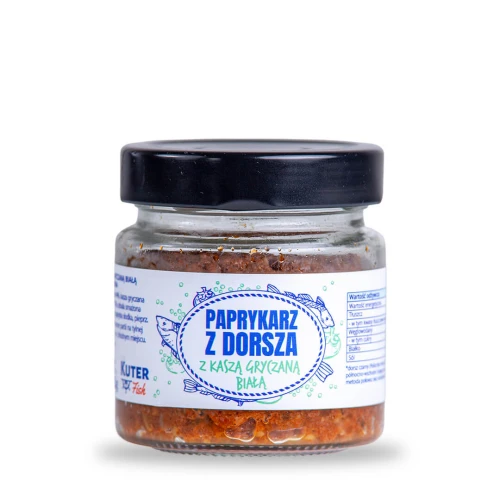 Paprykarz z dorsza z kaszą gryczaną białą - 155 g