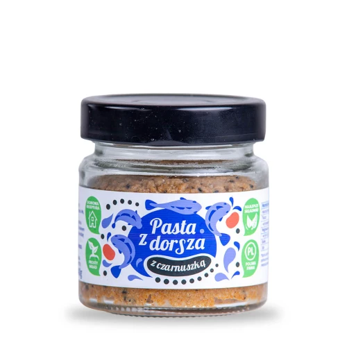 Pasta z pieczonego dorsza z czarnuszką - 140 g