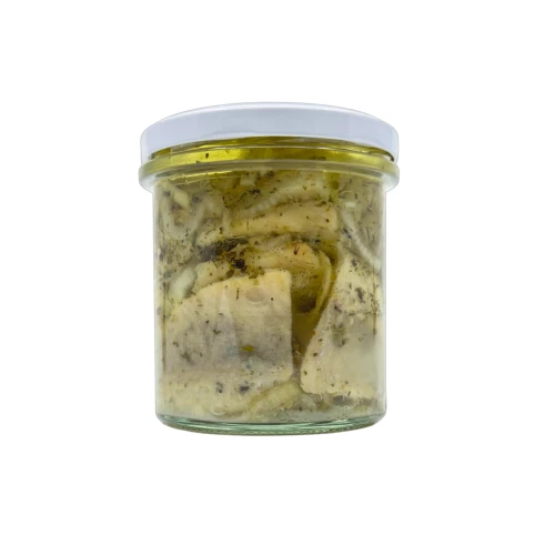 Śledzik firmowy lekko solony z ziołami prowansalskimi, czosnkiem i cebulą 300 g