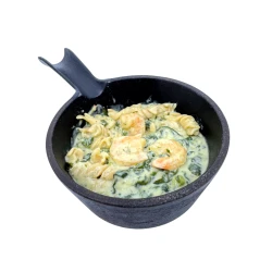 Krewetki w sosie śmietanowo - szpinakowym z makaronem Keto  - 310 g