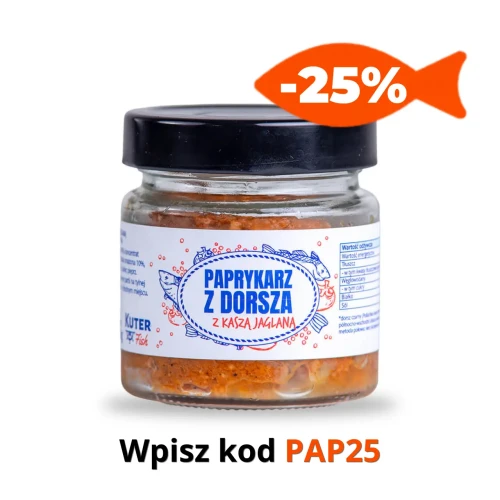 Paprykarz z dorsza z kaszą jaglaną - 155 g