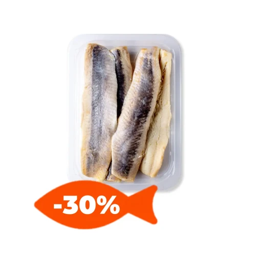 Naturalne filety śledziowe lekko solone 500 g